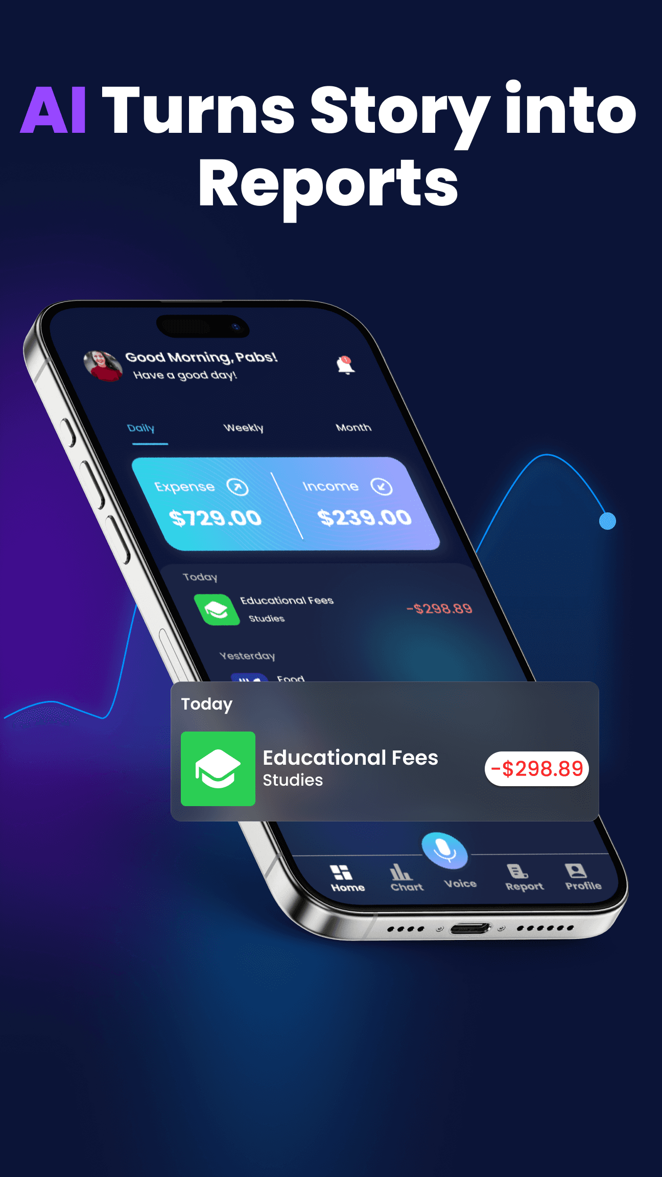 Spendigo app screenshot 2